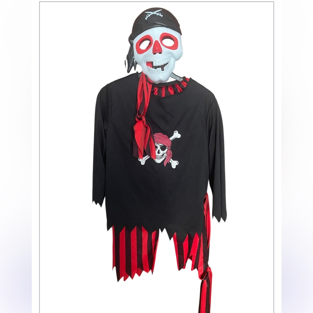 Pirate Costume for Kids - Black and Red